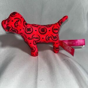 Victoria’s Secret Pink Dog Plush Puppy Love 86 Black Pink Mini Stuffed Animal